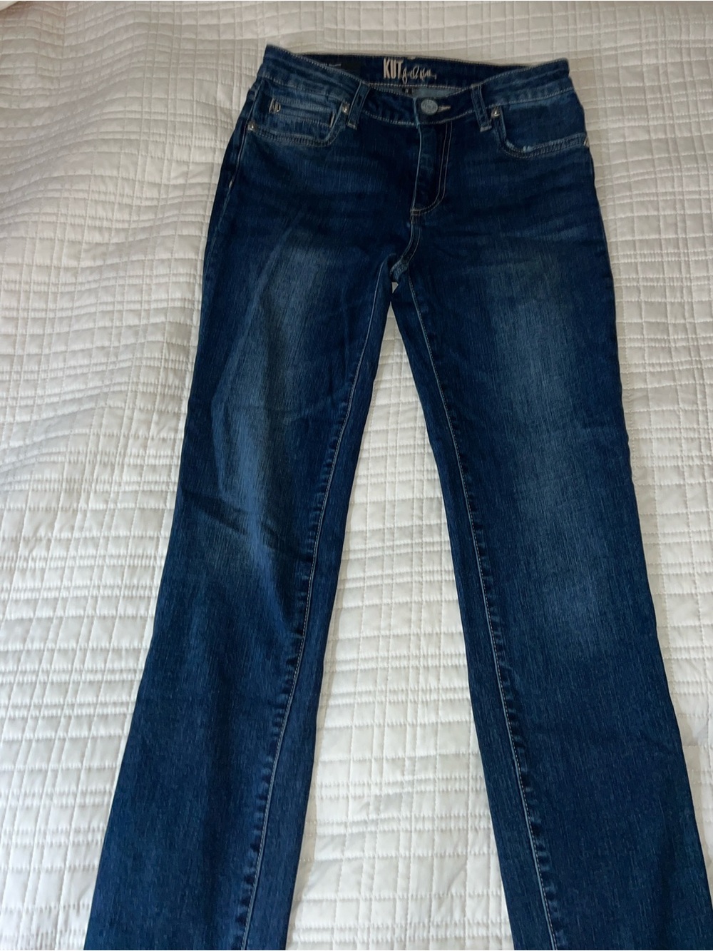 KUT from the Kloth Indigo  Katy boyfriend Jean Straight Leg Women's Jeans